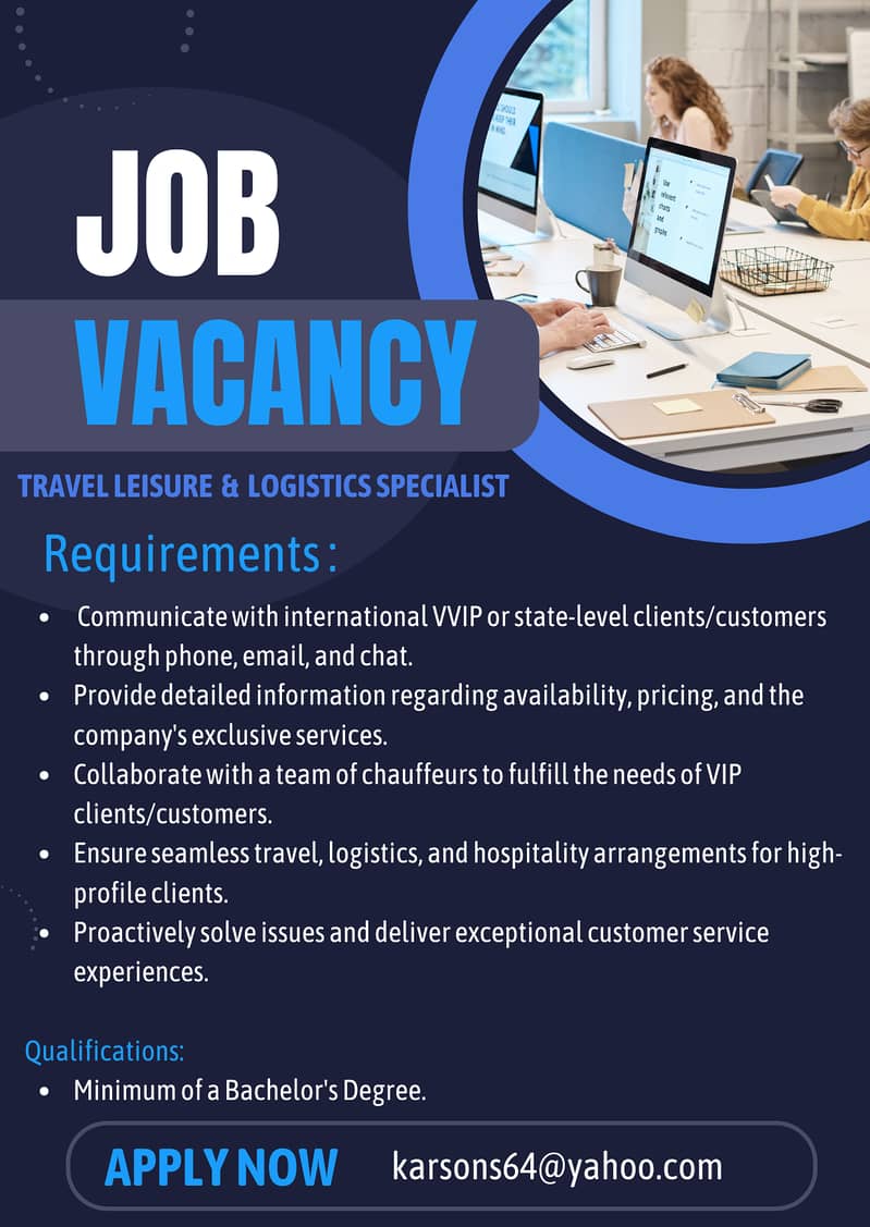 Travel Leisure and Logistics Specialist 0