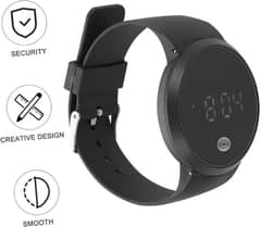 black led smart watch