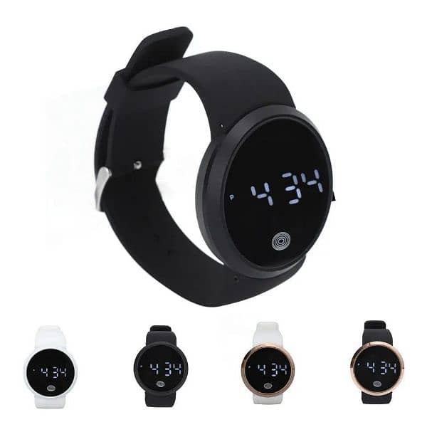 black led smart watch 5