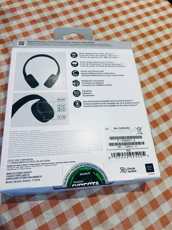 SONY WH-ch520  wireless headset 3