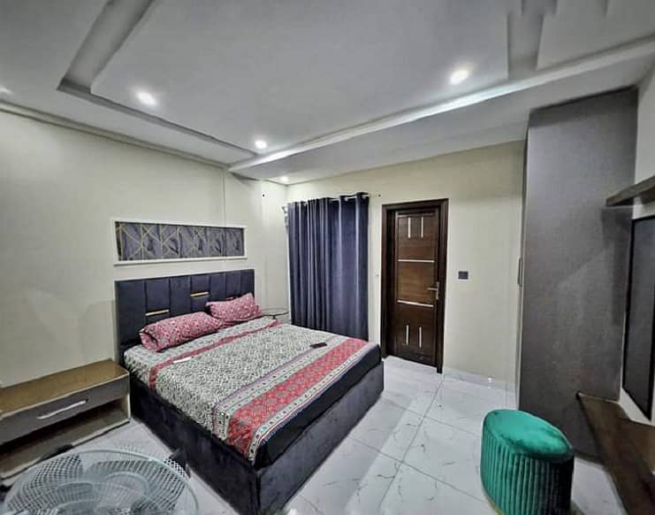 1-Bed Fully Furnished Flat For Rent Hot Location Sector D Bahria Town Lahore 0