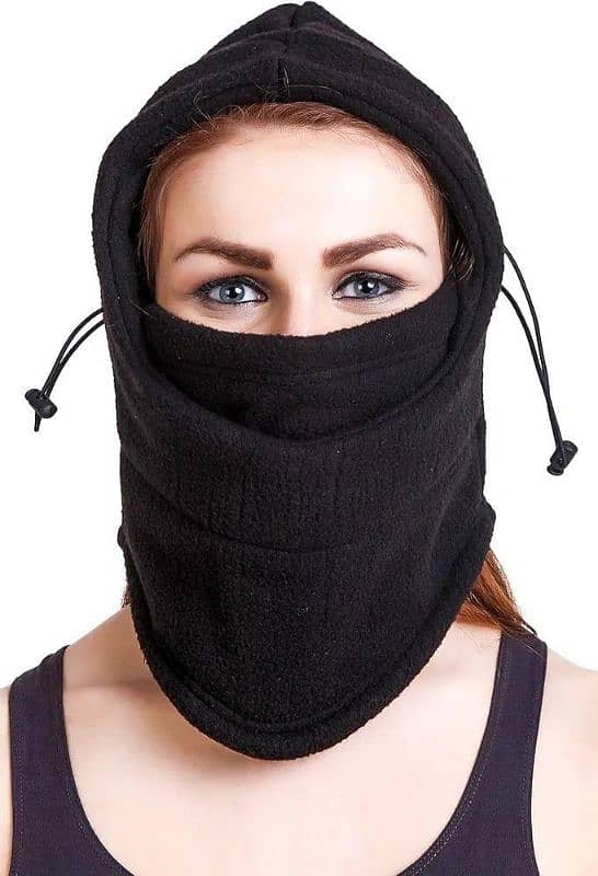 Durable Fleece Facemask with cap 0