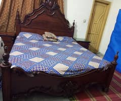 Pure Tali Bed with Mattress, Side Table, and Dressing Table for Sale