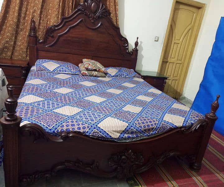 Pure Tali Bed with Mattress, Side Table, and Dressing Table for Sale 0