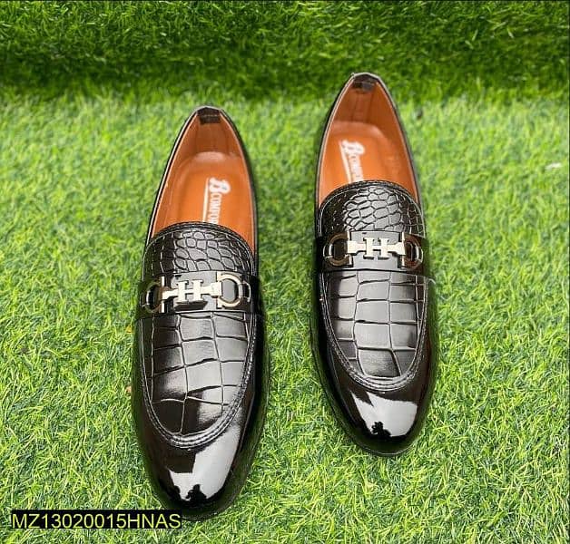 mens patent imported formal loafers 3