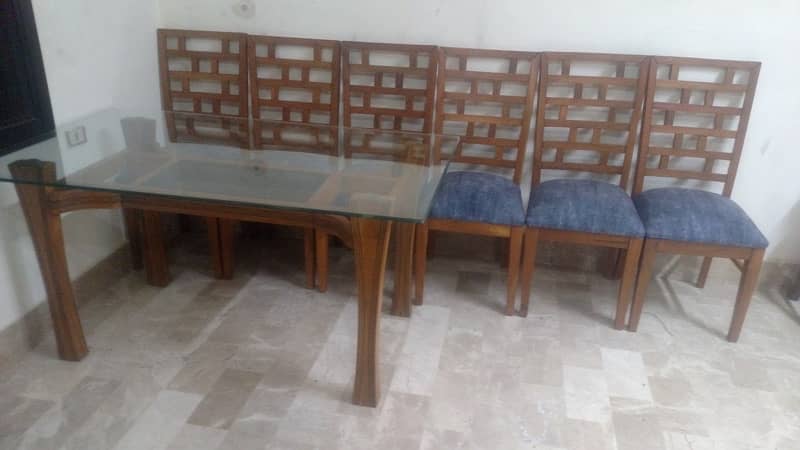 Six Seater Dinning Table Pure Wooden 1