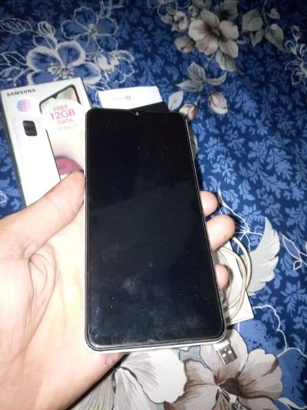 Samsung Galaxy A12 Good condition Good Battery Time Original Phone 9