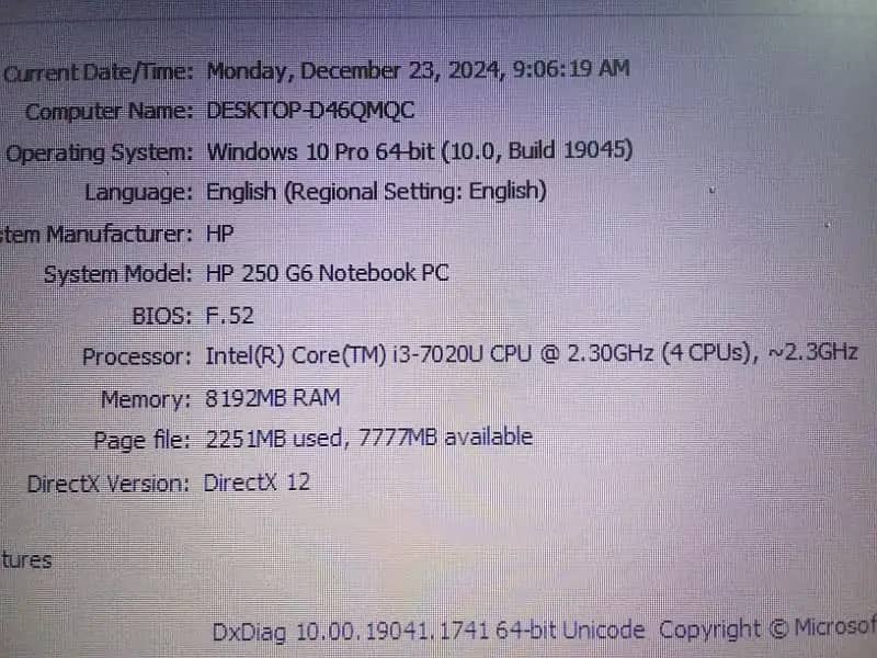 7TH Gen Core i3 8GB DDR4/128 SSD/15.6 Screen 4