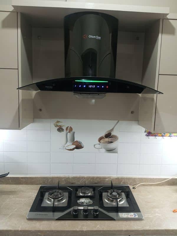 Glam Gas Chulla With Range Hood 2