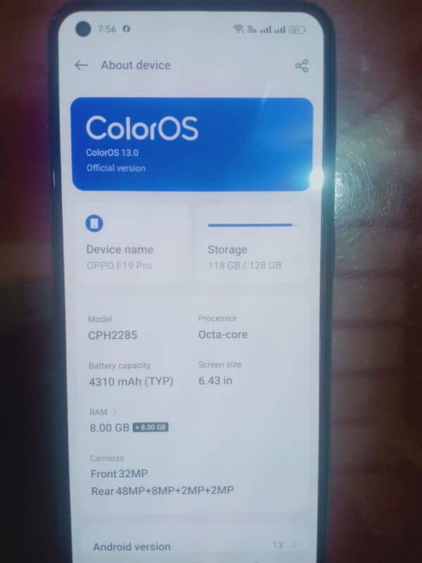 oppo f19pro 8/128 0