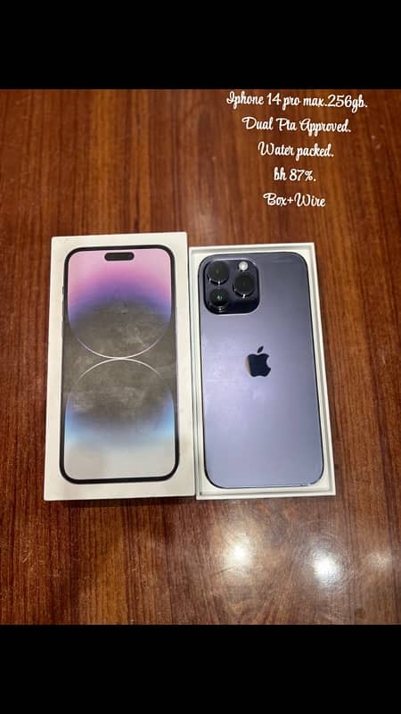 Iphone 14 Pro Max Dual  Pta Approved 256gb 0