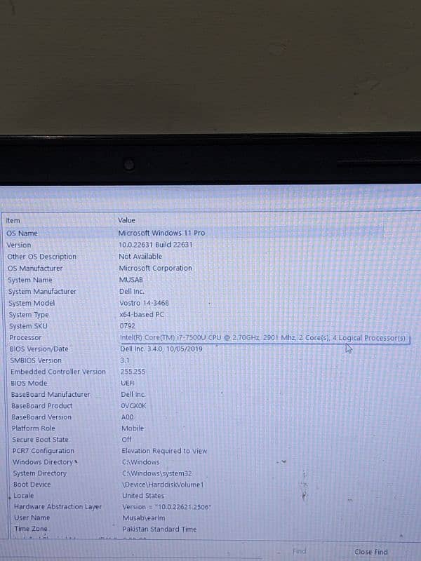 Dell i7 7th Gen Laptop 2