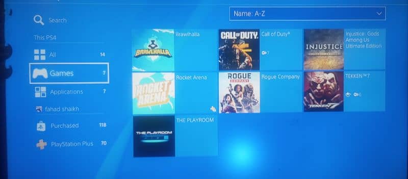 Ps4 500gb with samsung gaming monitor +110 games for sale 5