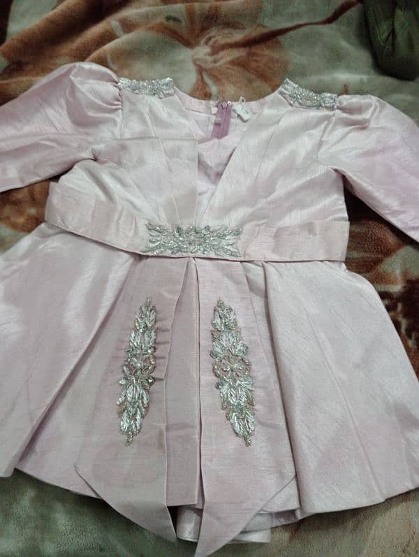 baby girl dress stone work new condition 4