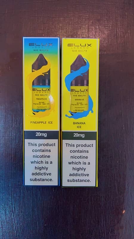 E-Lux Liquid Flavor *20mg* 10ml*For (Vapes+Pods) Banana/Pineapple 1