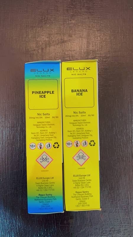 E-Lux Liquid Flavor *20mg* 10ml*For (Vapes+Pods) Banana/Pineapple 3