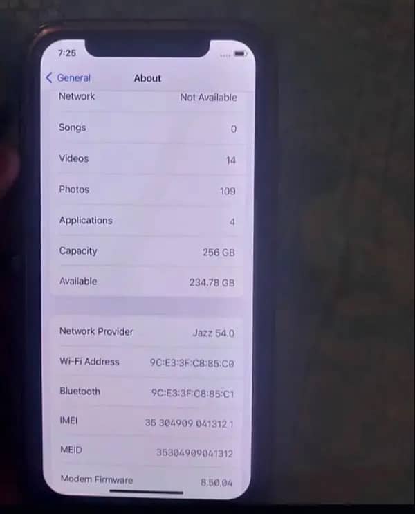 iPhone X 256GB non pta 1