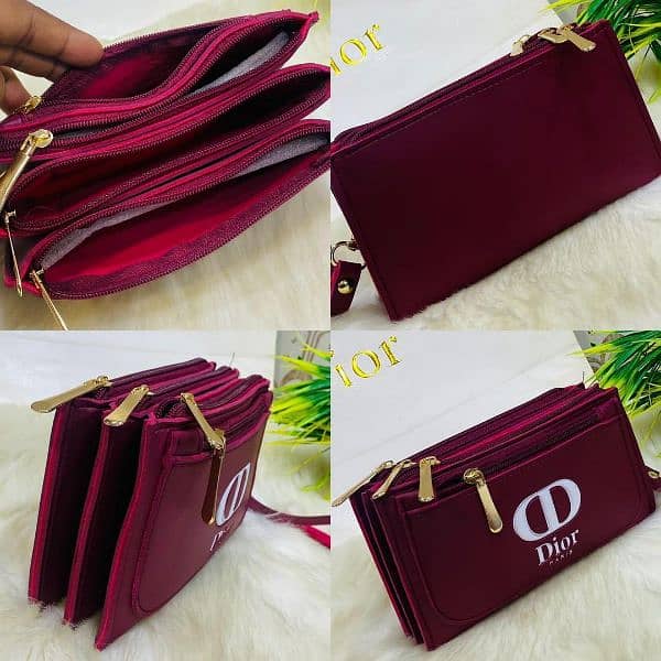 4 zipper luxury wallet for women 1