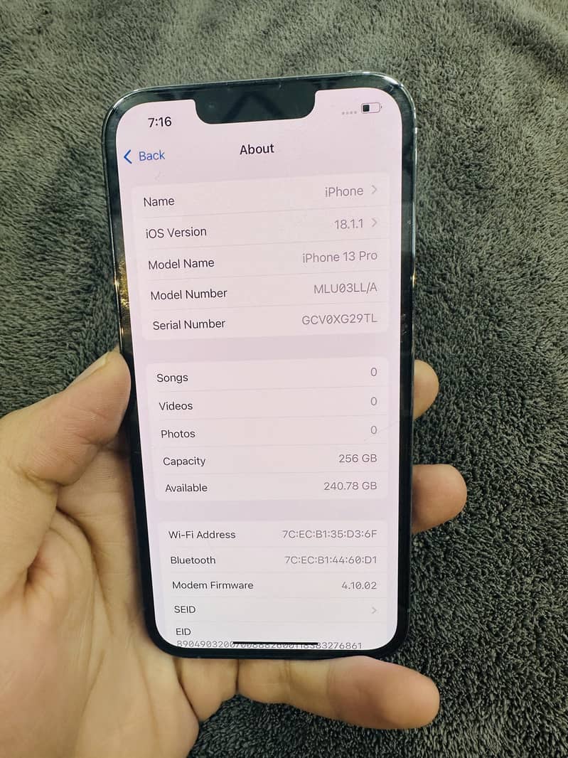 iPhone 13pro 256gb jv non active 3