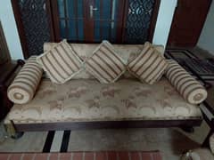 Seven Seater sofa set with 2 side tables in a good Condition