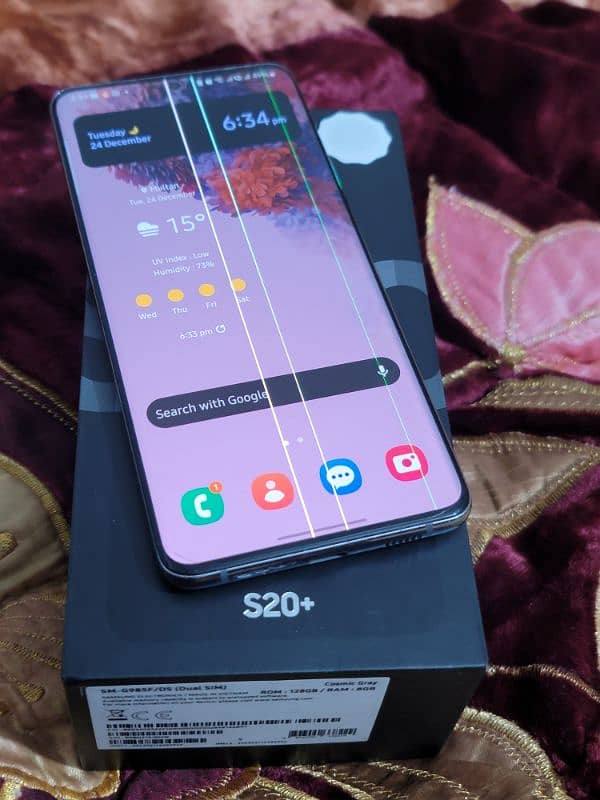 s20 plus official approved with box 8/128 Samsung Galaxy 5