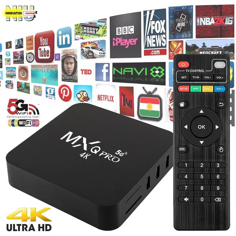 Smart Tv Box Mxq 4k Quad Core 1g+8g 0