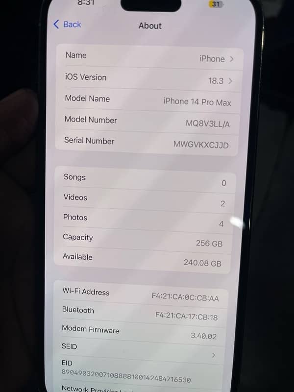 IPhone 14 Pro Max 256 GB Jv 4