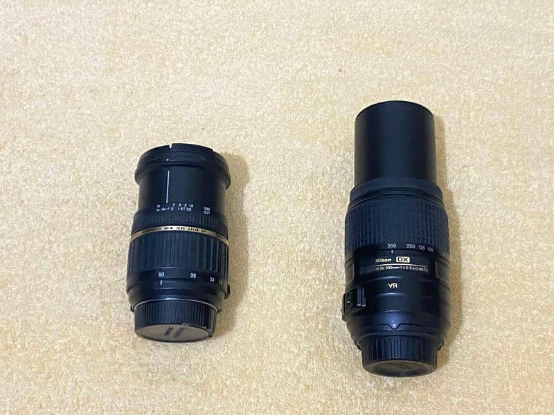 Nikon Af-S 55-300mm VR and 17-50mm f2.8 Tamron Lens For Nikon Cameras. 0