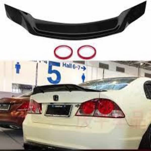 ducktail plastic spoiler for sale reborn rebirth grande city gli xli 3