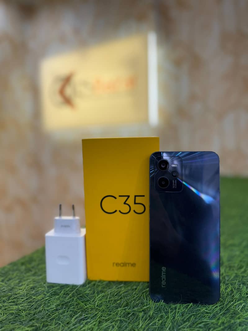 Realme C35 4gb Ram 128gb Storage With Box & Charger 0