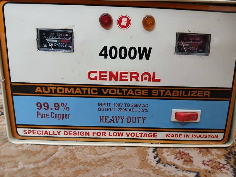 Voltage Stablizer 4000 watt (Heavy Duty) 0