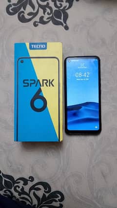 Tecno spark 6 with box