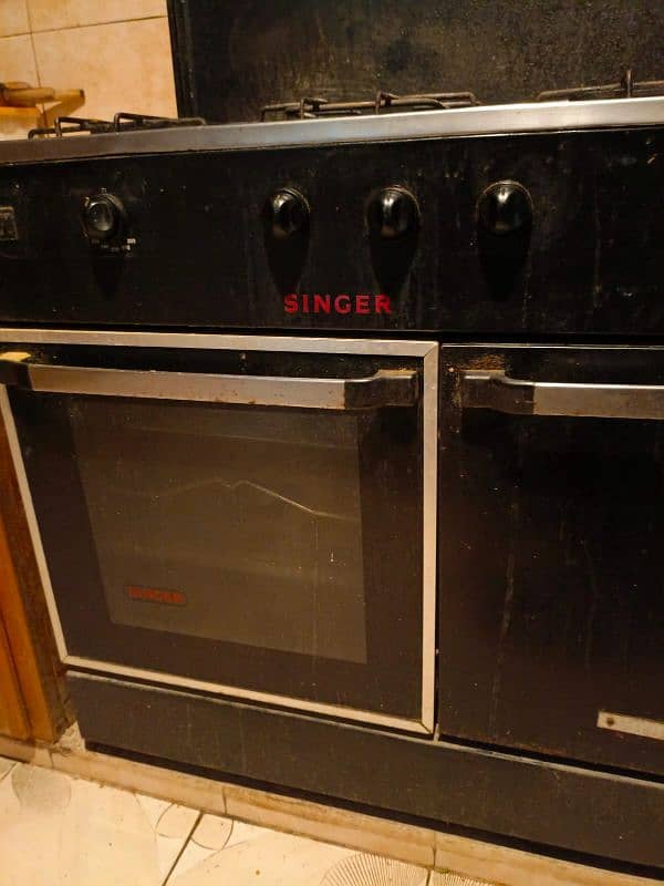 Singer 03 Burner Cooking Range with Oven 1