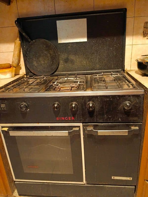 Singer 03 Burner Cooking Range with Oven 5