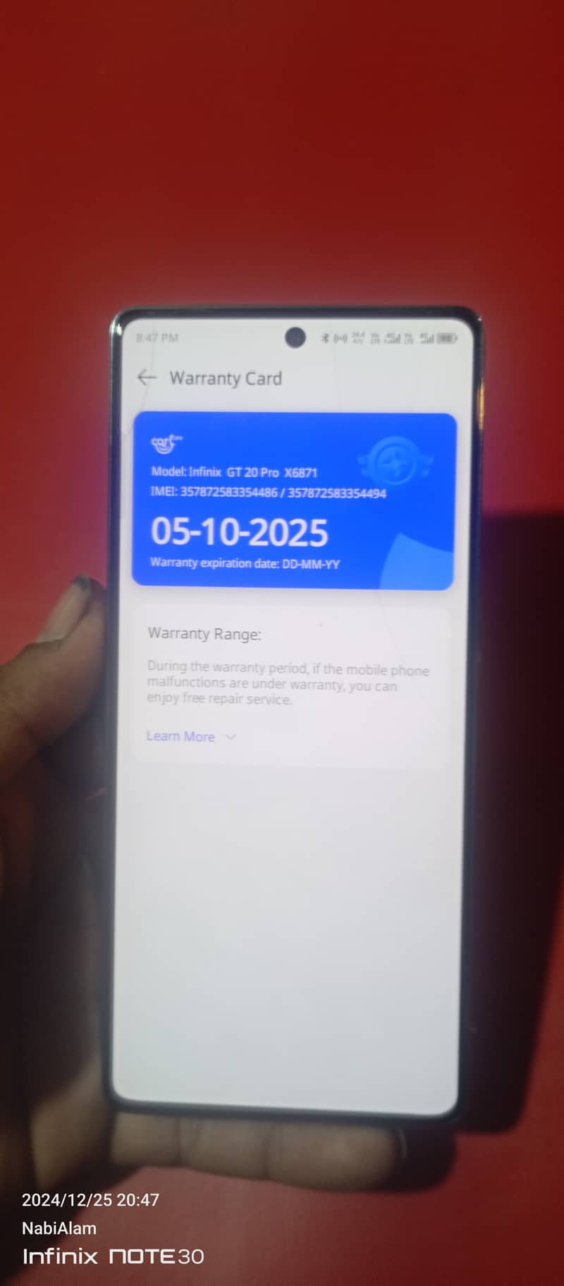 Infinix gt20 pro urgent sell 4