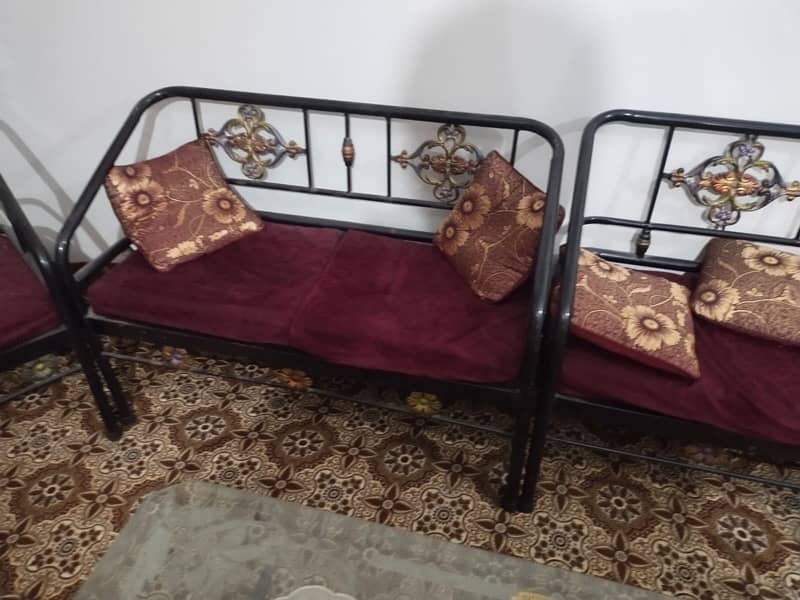 Iron sofa set with nine seater 1