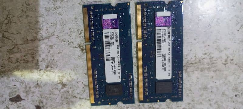 Kingston laptop ram 2+2 4gb ddr3 1