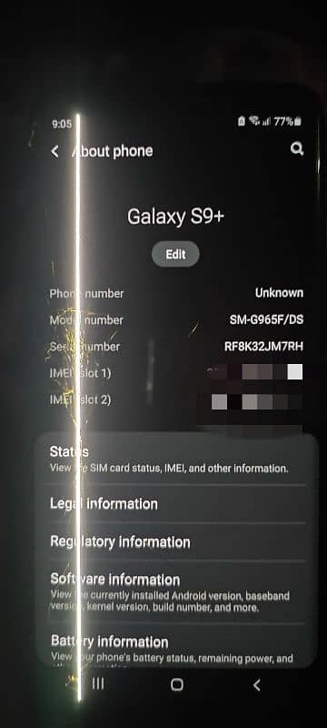 Samsung S9 plus dual SIM nonpta 2