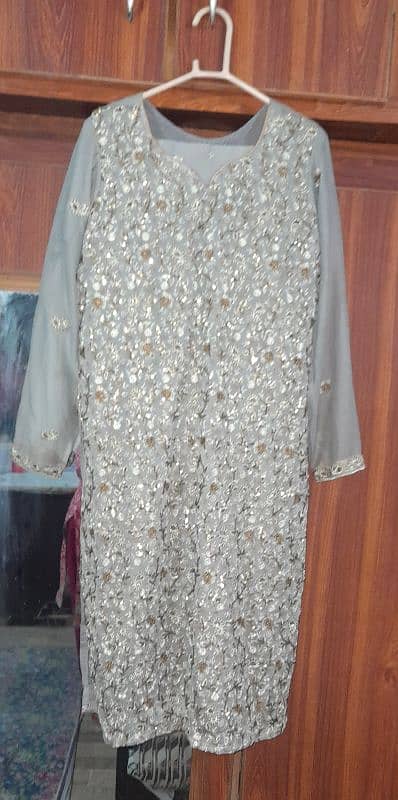 chiffon embrioded dress for SALE 0