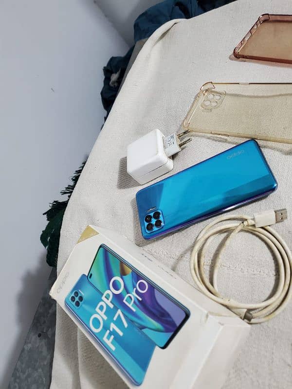 Oppo F17pro full box no open 8/128gb for sell no fault 2