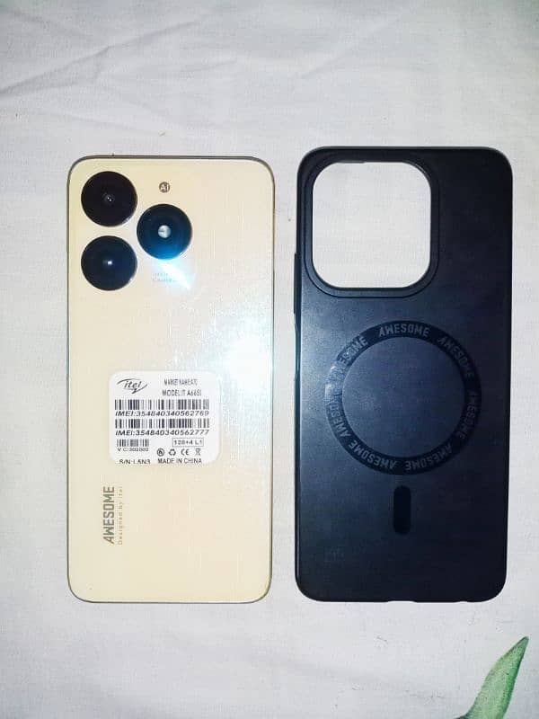 Genuine Itel A70 with orginal charger and cover 1