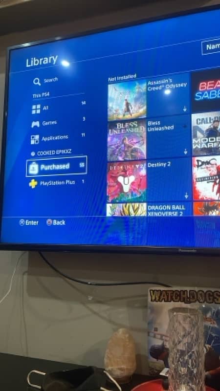 PS4 slim with 55 online games and 3 month Ps plus 0