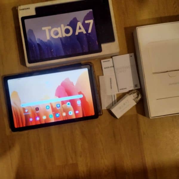 Samsung Tab A7 Complete box PTA OFFICIAL APPROVED 3/32 0