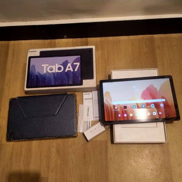 Samsung Tab A7 Complete box PTA OFFICIAL APPROVED 3/32 1