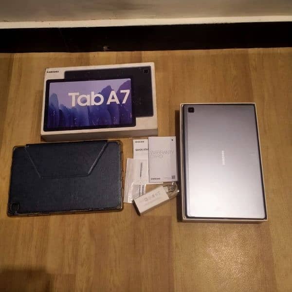 Samsung Tab A7 Complete box PTA OFFICIAL APPROVED 3/32 2