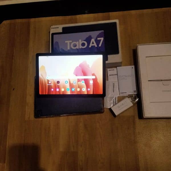 Samsung Tab A7 Complete box PTA OFFICIAL APPROVED 3/32 12