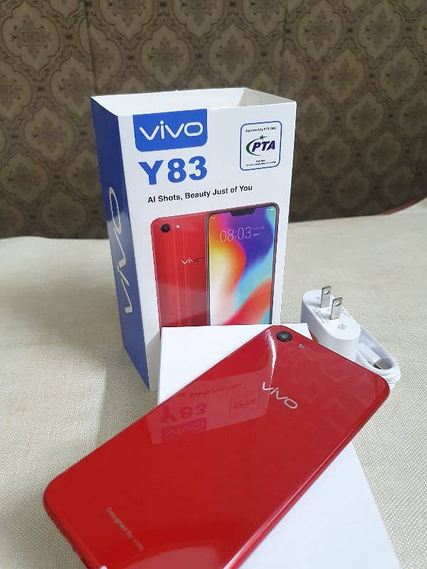 Vivo Y83 6/128 Memory 10/10 PTA approved with full box 1