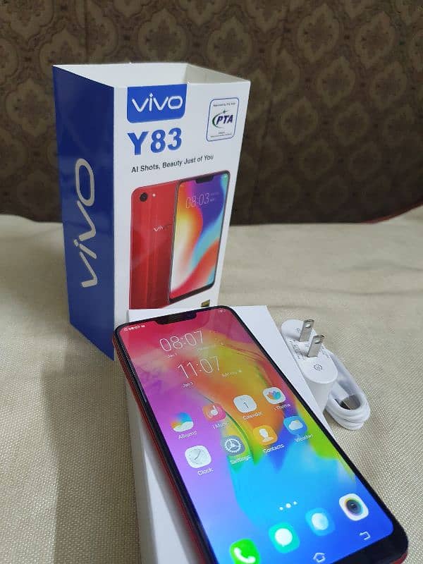 Vivo Y83 6/128 Memory 10/10 PTA approved with full box 4