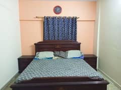 full size bed set , furniture, king size bed, divider, dressing table