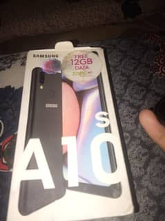 samsung a10s good condition not open no report with box w